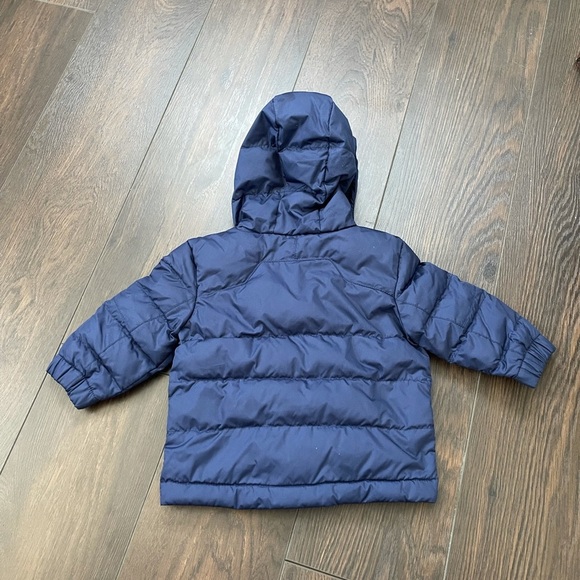 Baby Polo Ralph Lauren navy puffer jacket 9M - Picture 3 of 4